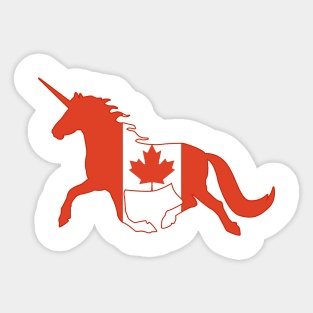 Canadian Unicorn Sticker